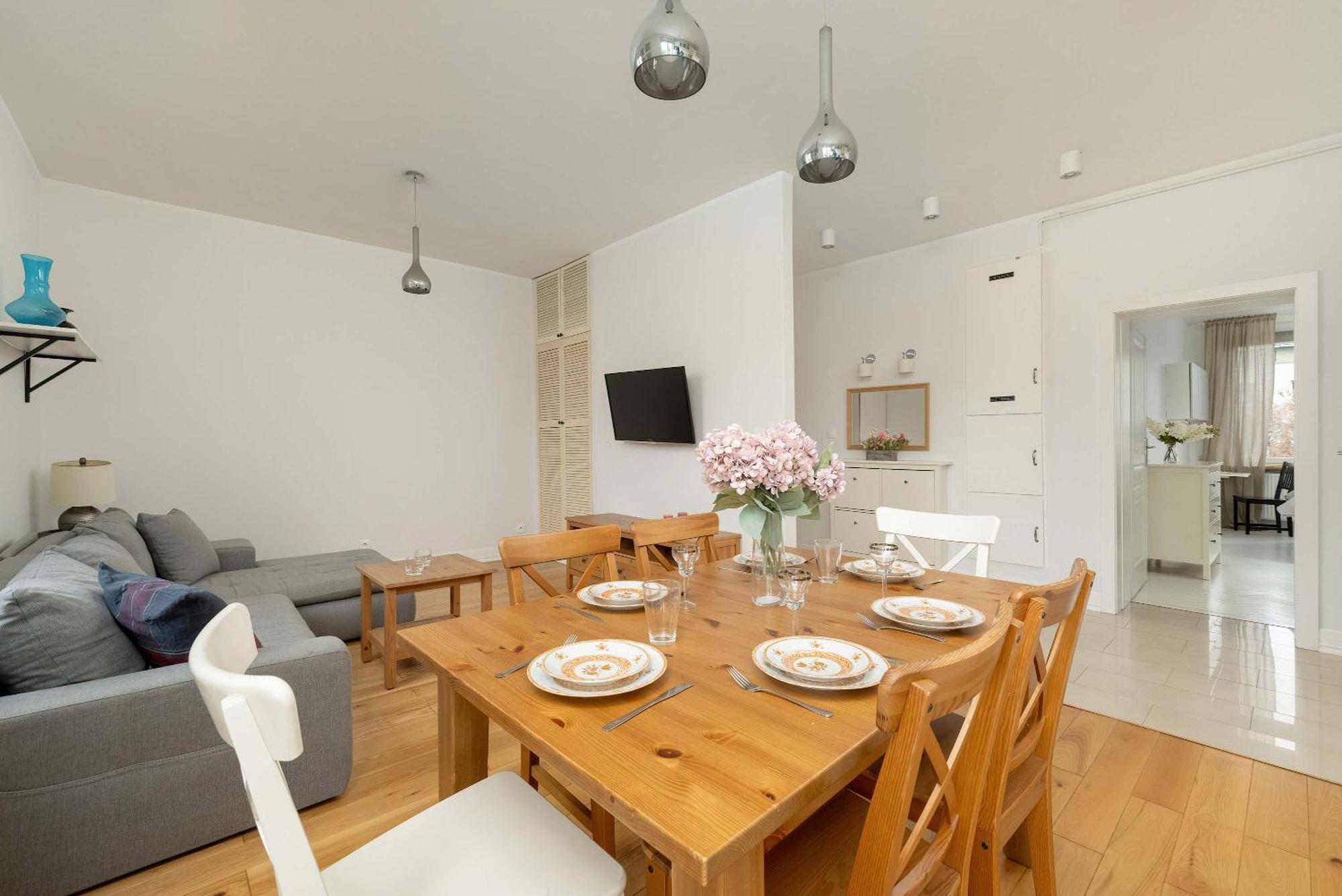 Pawlowa Stylish Apartment With Balcony & Home Office Wroclaw By Noclegi Renters Exterior photo